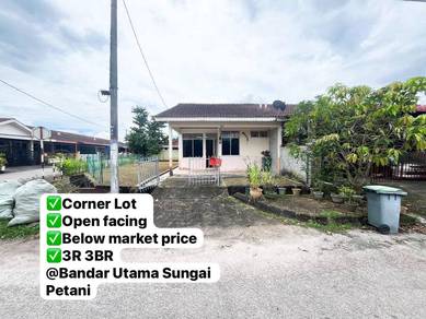 Bandar Utama Sungai Petani💥CORNER LOT OPEN FACING Single Storey Terrac