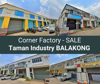 Tmn Industri BALAKONG 2Sty CORNER Factory Freehold 💼 TENANTED to 2027