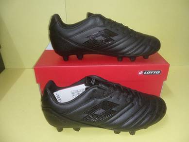 ITEM BARU_Kasut Bola LOTTO All Black size 6uk
