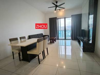 Q1, Fully Furnished Renovated, 2 Carpark,980sf @ Bayan Lepas for Rent