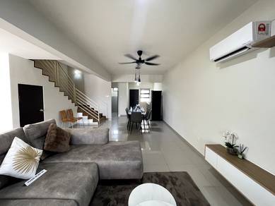 Rumah Teres Baru & Murah di KKIP, Sepanggar V24, Fully Furnished Solar