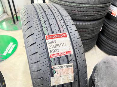 Tayar Baru 215 55 17 Bridgestone Turanza Er33 2025