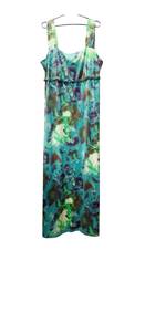 Lane Bryant A-cut dress teal blue green