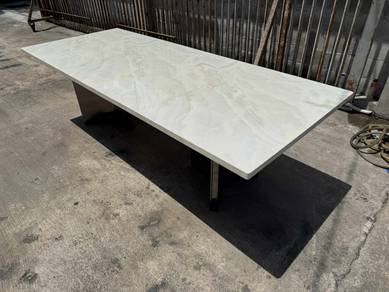 10 Seater Meja Makan Marble Ceramic Dining Table