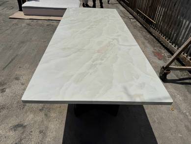 10 Seater Meja Makan Marble Ceramic Dining Table