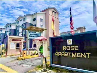 Rose Apartment ( Saujana Utama )🎈3R2B1CP Partial Furnished Reno unit
