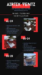 Wind Turbine Ventilator Kulim Baling Bandar Baharu