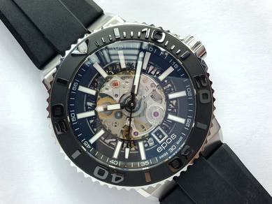 EPOS SPORT DIVER Skeleton 43mm Auto CERAMIC BEZEL