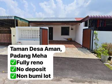 Taman Seri Aman Padang Meha FULLY RENOVATED NON BUMI LOT Single storey