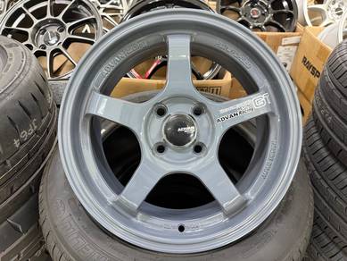 Sport rim baru ADVAN GT 15 inch nano grey spec myv