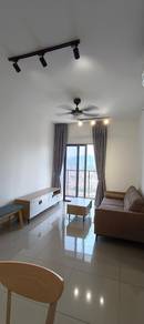 M luna condo for rent ,kepong metropolitan ,fully furnished ,aircond