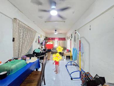 Pangsapuri Permas Jaya Flat @ 3Bilik 2Tandas 689sqft (Tingkat Bawah)