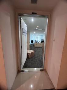 PASANG GLASS DOOR l 12mm clear pintu kaca l