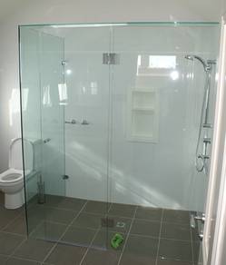 INSTALL SHOWER GLASS l skrin mandian kering l