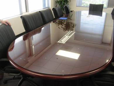 INSTALL TABLE GLASS COVER l kaca alas meja anda