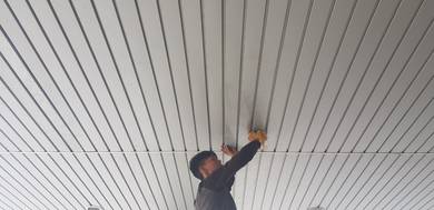 INSTALL ALUMINIUM STRIP l ceiling besi aluminium l