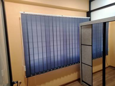 PASANG LANGSIR VERTICAL PEJABAT l office curtain l