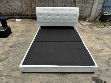 Katil Queen Bed Frame Divan Leather