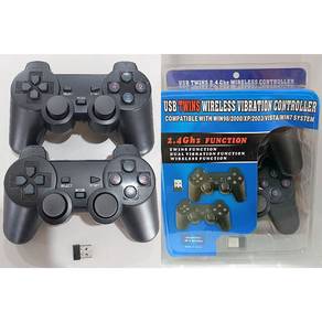 USB TWIN WIRELESS Vibration Controller FOR PC/ TV 