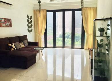 Mid floor with hill & city view, almost fully furnished!