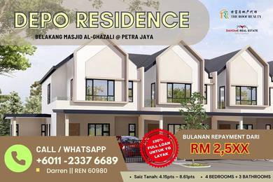 RUMAH BERKEMBAR 2 TINGKAT @ PETRA JAYA Lokasi Premium, Belakang Masj