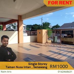 UNTUK DISEWA Teres Setingkat Taman Nusa Intan Senawang Seremban