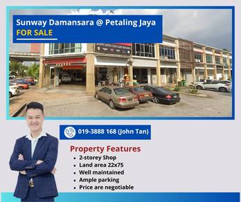 (Ample Parking/NEGOTIABLE) Petaling Jaya @ Sunway Damansara 2sty Shop