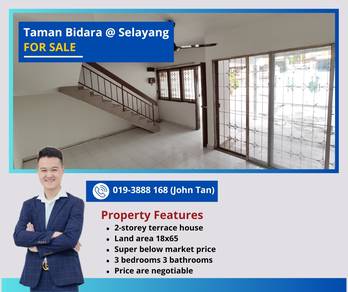 (BELOW MARKET) Selayang @ Taman Bidara 2sty House