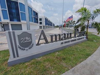 FACING MAINROAD BRAND NEW 3 Storey Shoplot Aman Parc Taman Intan