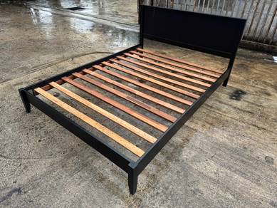 Solid Katil Queen Bed Frame Kayu