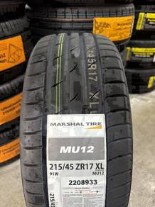 New Marshal mu12 korea made 215/45/17 2025 year