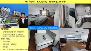 K Avenue • Donggongon • Fully Furnished • 1R1B • RENT