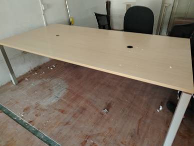Maple 8FT Steel Leg Meeting Table TD995
