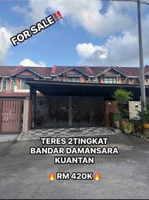 Teres Dua Tingkat Cantik Di Bandar Damansara Kuantan Untuk DiJual