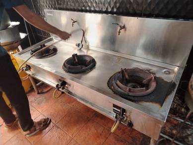 3 Station Stainless Steel Gas Stove TF119