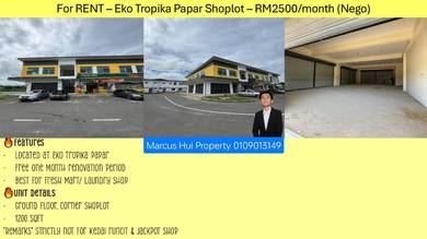Eko Tropika Papar Shoplot • Papar • Ground Floor • RENT