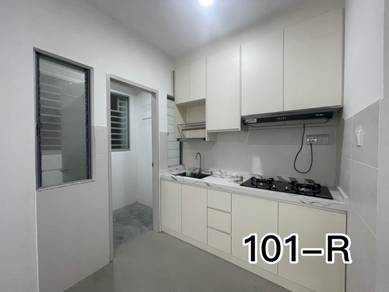 for rent pangasapuri de cendana setia alam kitchen cabinet