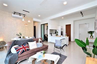 【Fully Furnish】New last condo F/H monthly RM1k, Free all fee, 0%entry