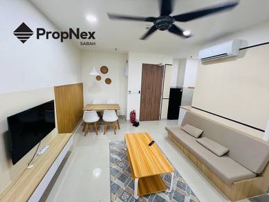 Pool View Fully Furnished The Shore KK Suite for RENT Big 541sqft unit