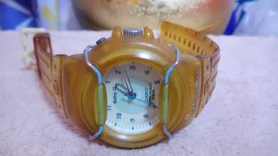 Casio Watch Jam Bangle Bracelet Ring Silver
