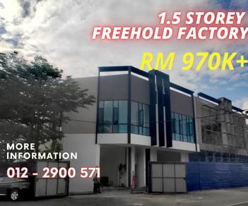 KL, KLIA, industry hub, 1.5 storey factory