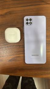 Samsung A22 5g with Samsung Earbuds