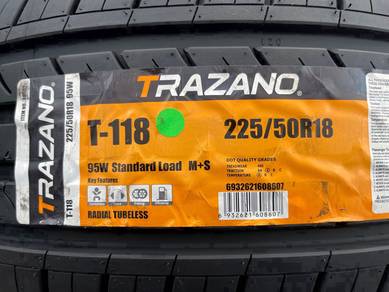 New tyre brand trazano 225/50/18 2025 offer