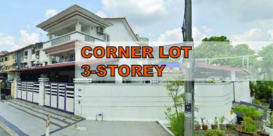 CORNER 3 storey TERRACE LINK HOUSE ✅ 3,600 sqft ✅ TAMAN DAYA ✅ KEPONG
