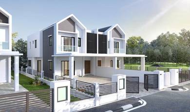15ft Corner facing Lake View | 24x85 4R4B | 2 Storey House S2