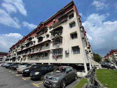 Pandan Jaya Apartment🎈3R1B1CP Partial Furnished unit c/w Aircond