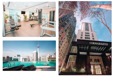 Fully furnished Cormar suites 800m to klcc for long term rent