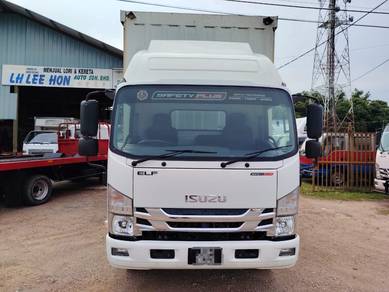 Isuzu NPR81UKH Curtainsider Enjin Hijau Box