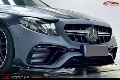 W213 Brabus Front lip W Vent E63 Bumper Bodykit