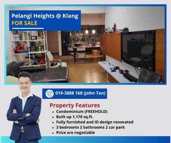 (Negotiable / Fully Renovated n Furnished) Klang @ Pelangi Heights